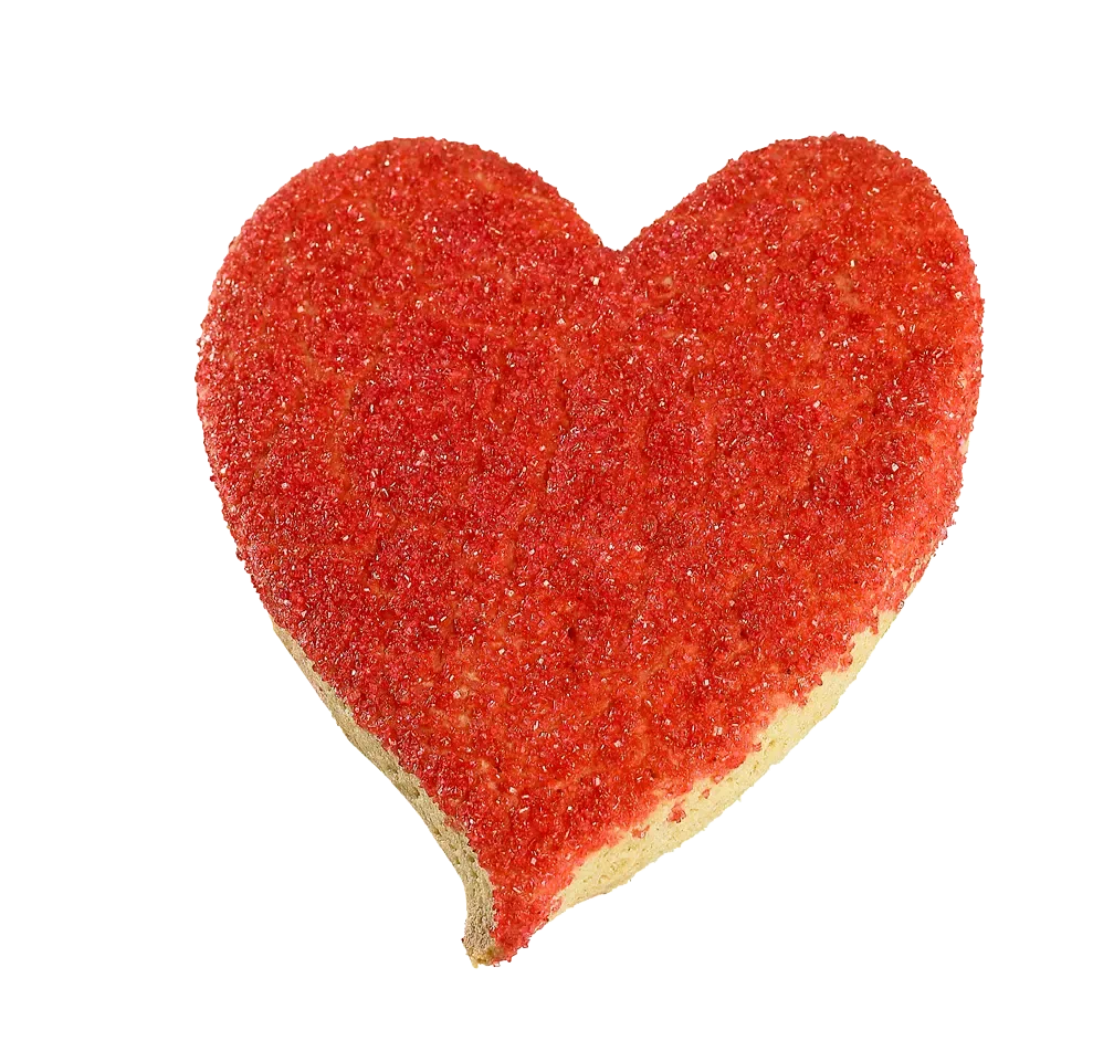 Valentine Heart Sugar Cookie 3.5 oz (12cs)